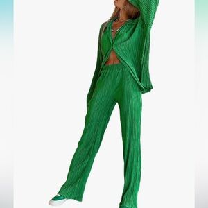Green Two Piece Set